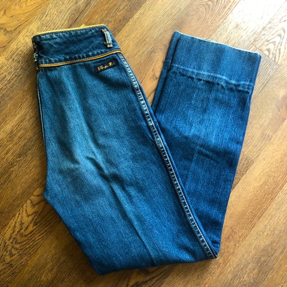 [Sold]Fancy Ass Vintage 80’s Blue High rise Jeans - Picture 2 of 10